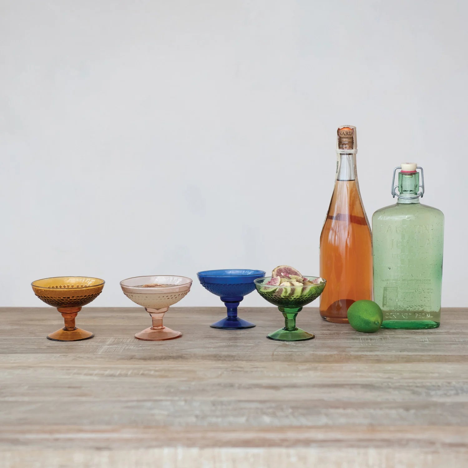 Embossed Coupe Glass