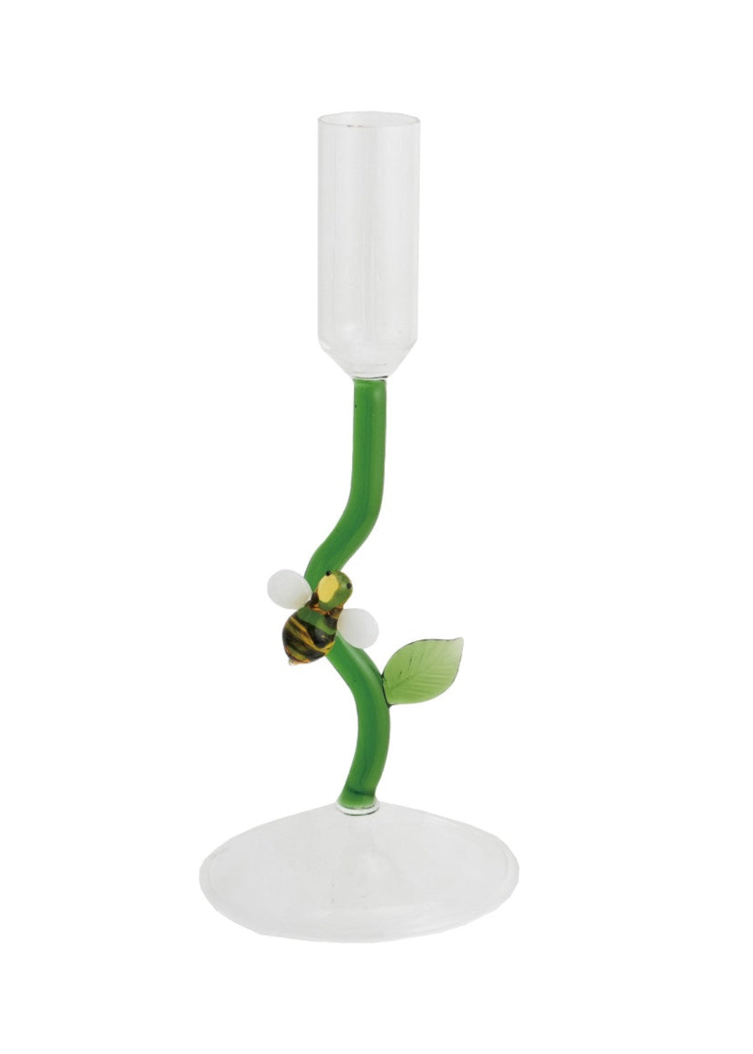 Hand Blown Bee Taper Holder