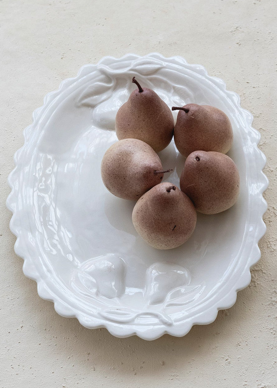 Scalloped Pear Platter