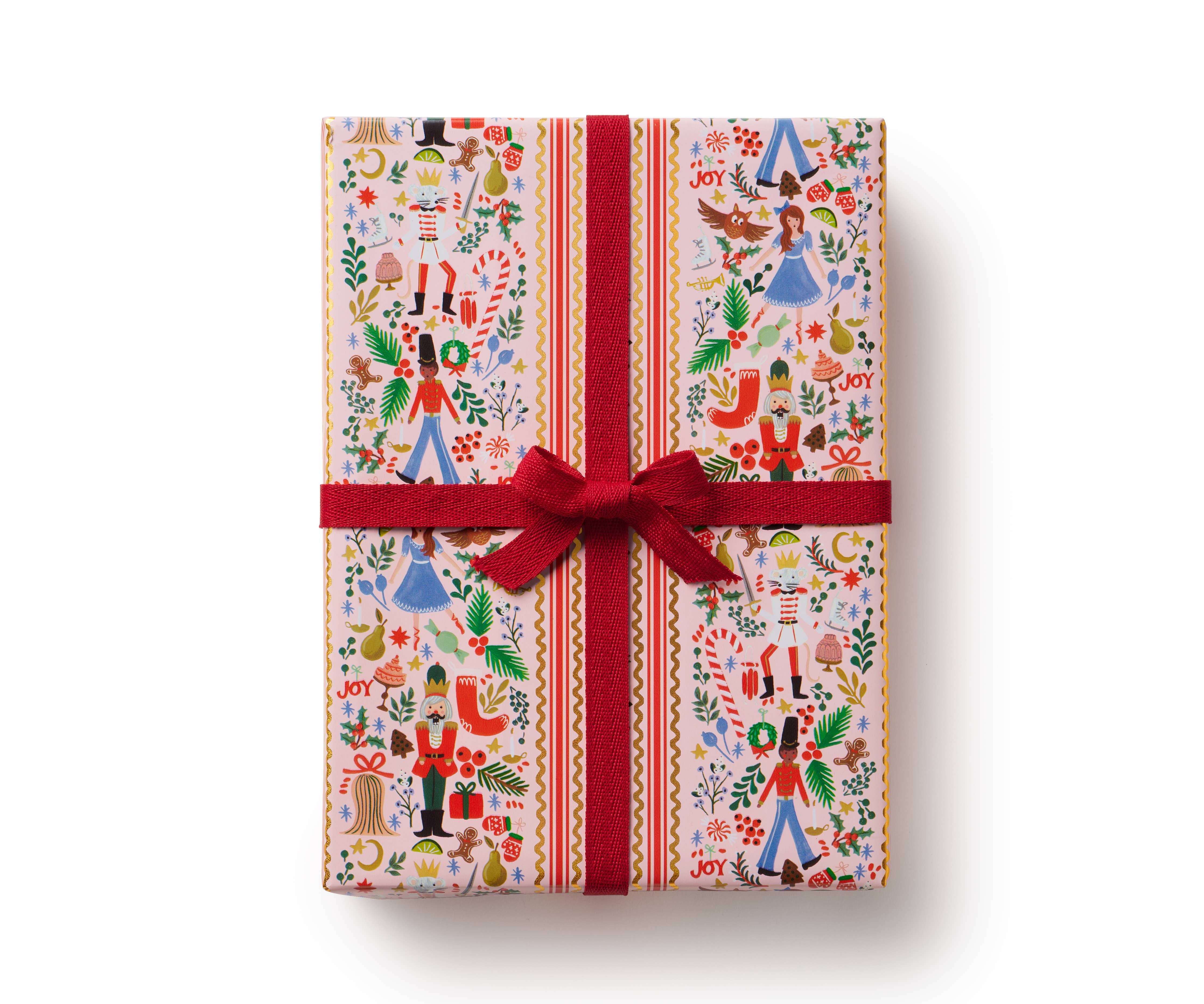 Holly Jolly Nutcracker Wrapping Paper