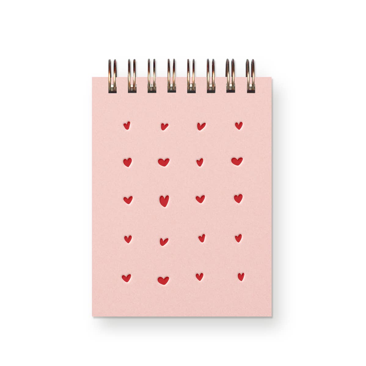 Heart Grid Mini Notebook