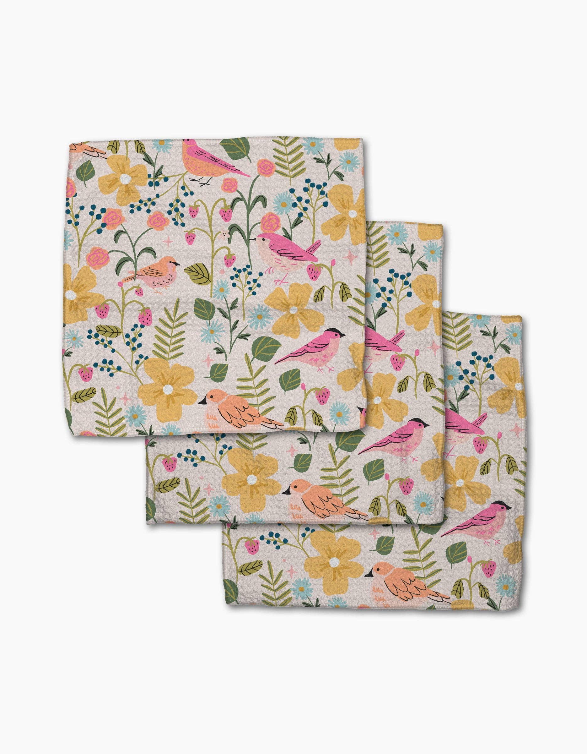Summer Songbirds Dishcloths