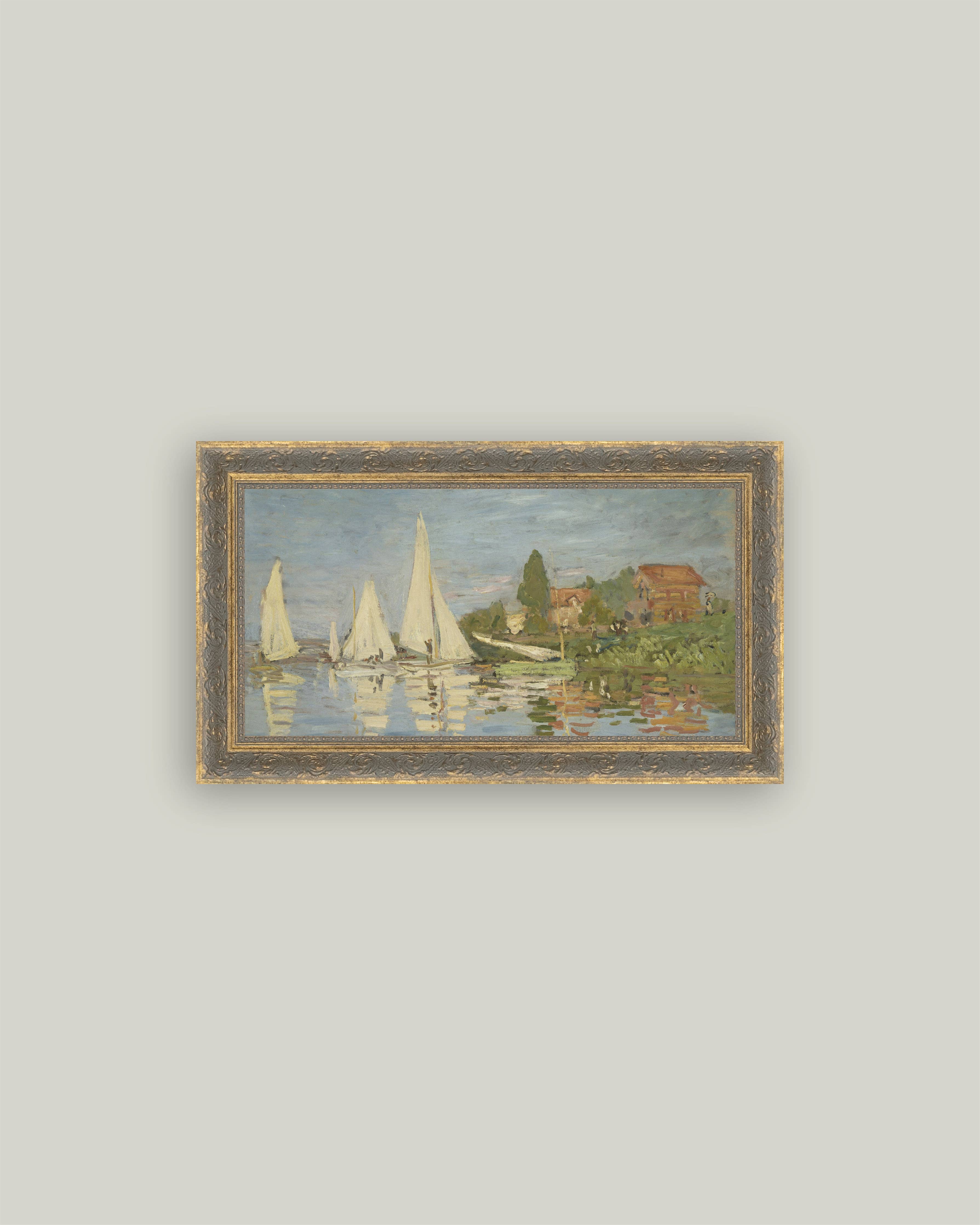 Regatta at Argenteuil Framed Art