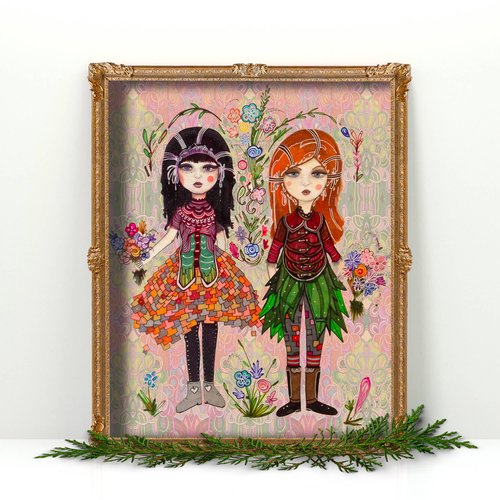 The Garden Girls Fine Art Print