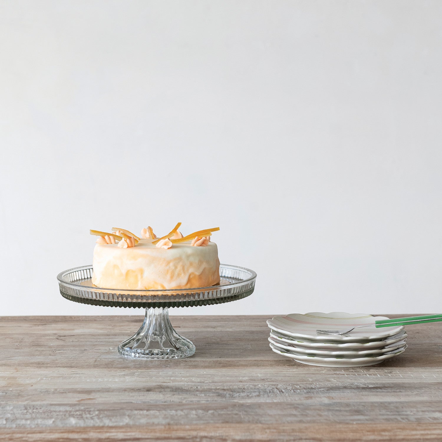 Pressed Glass Pedestal