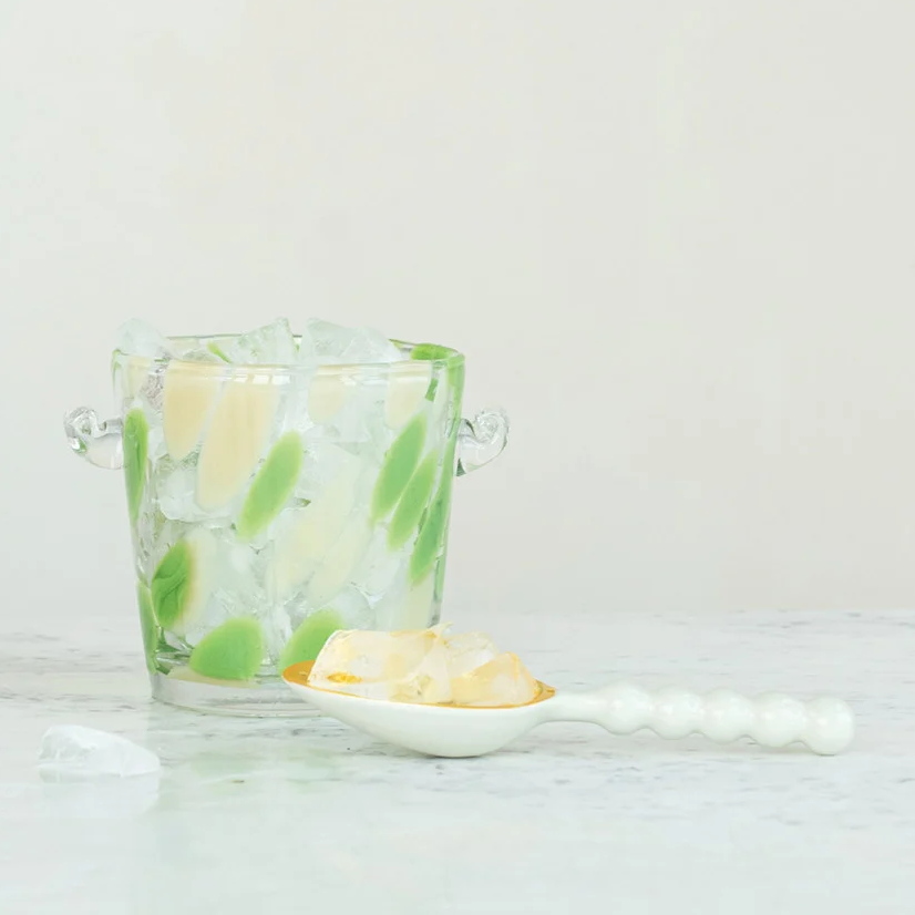 Confetti Glass Ice Bucket