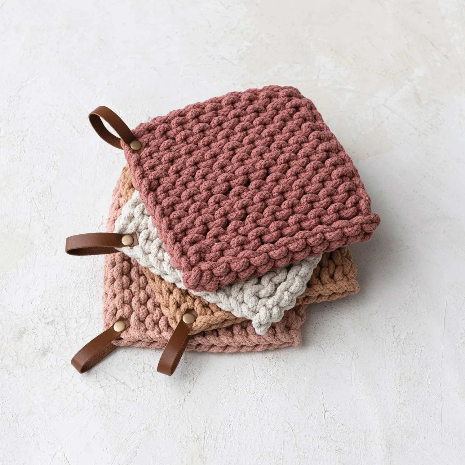 Leather Loop Pot Holder
