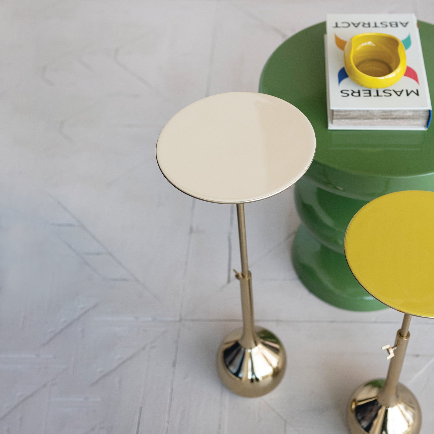 Ivory Top Pedestal Table