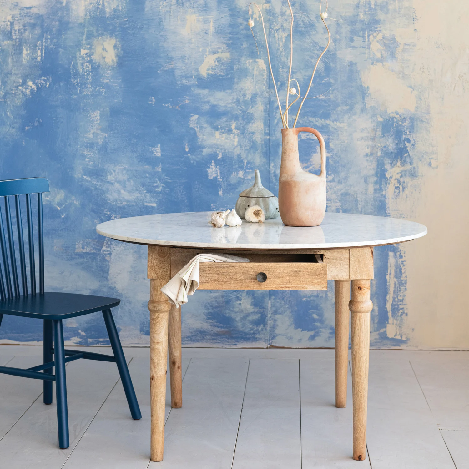 Marble Top Breakfast Table