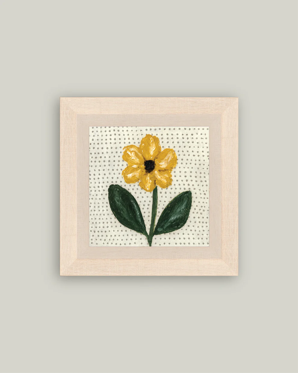 Polka Dot Daisy Framed Art