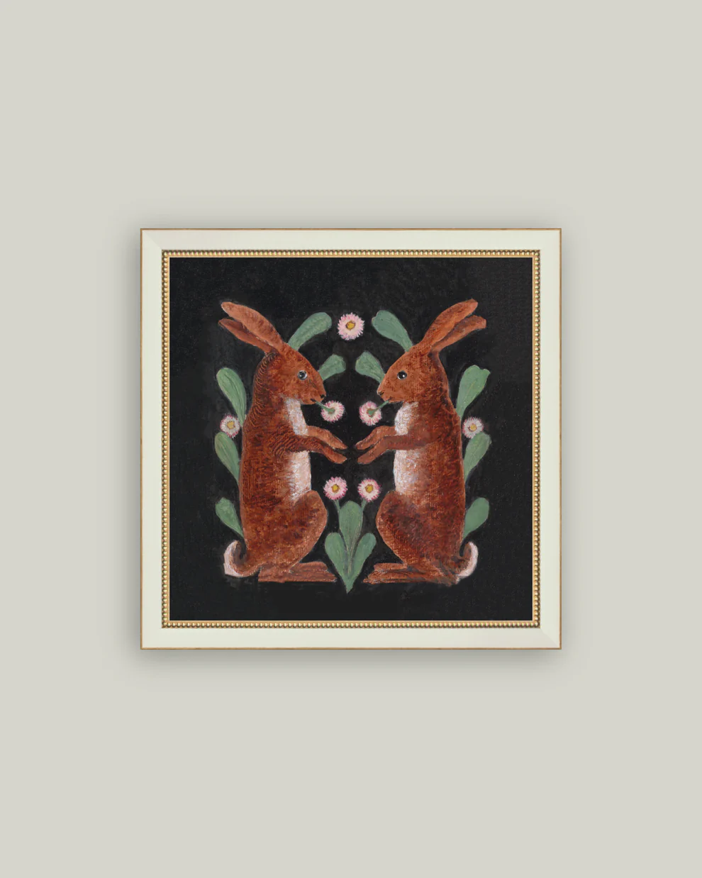Two Hares Framed Art