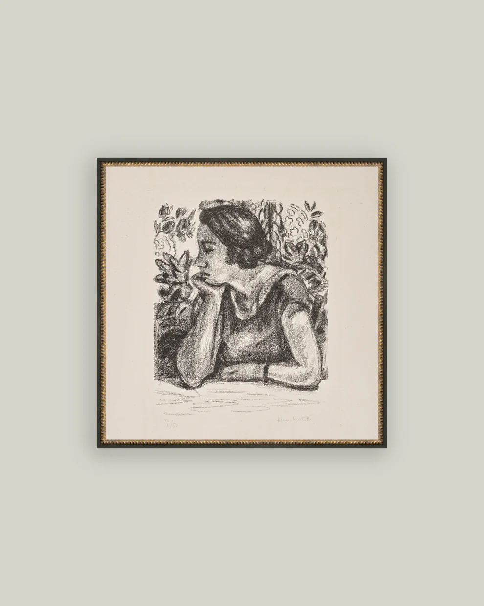 Woman Resting Framed Art