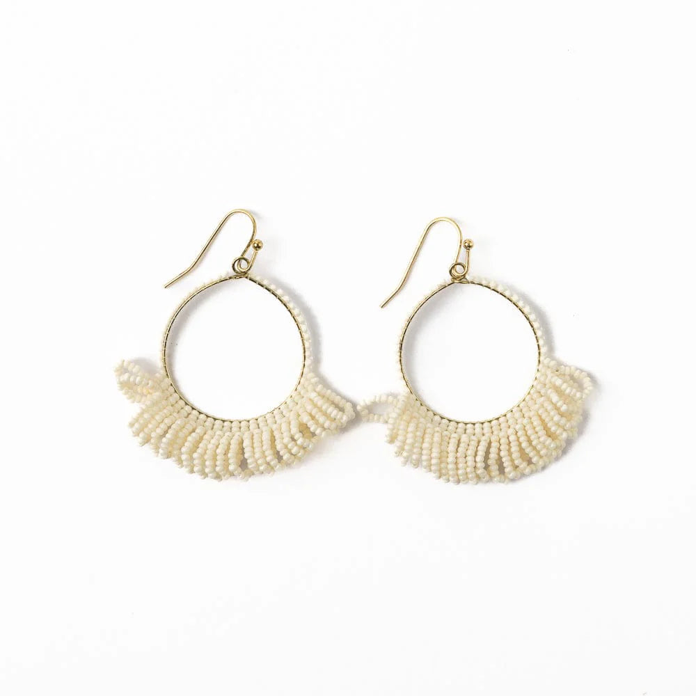 Kendra Fringe Hoop Earrings