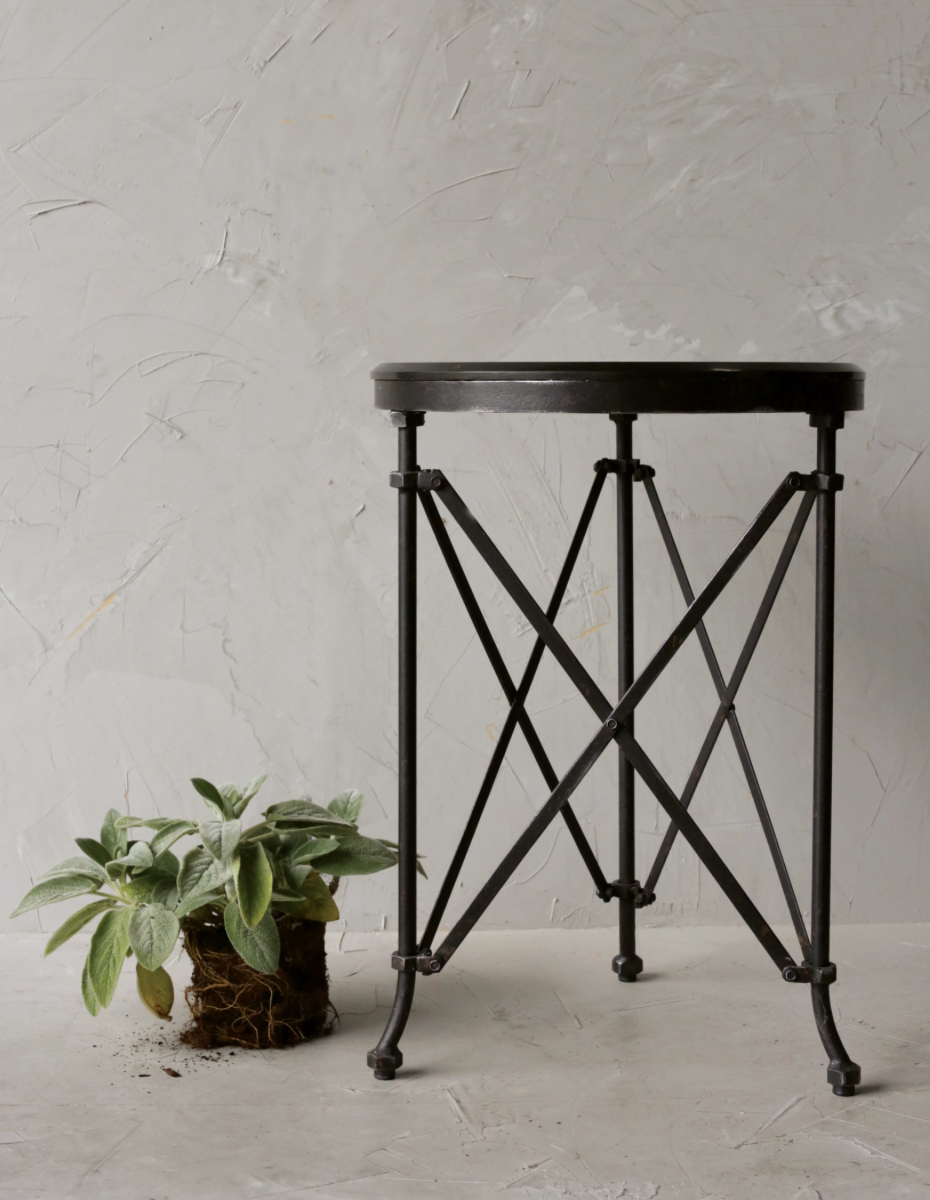 Black Marble Side Table